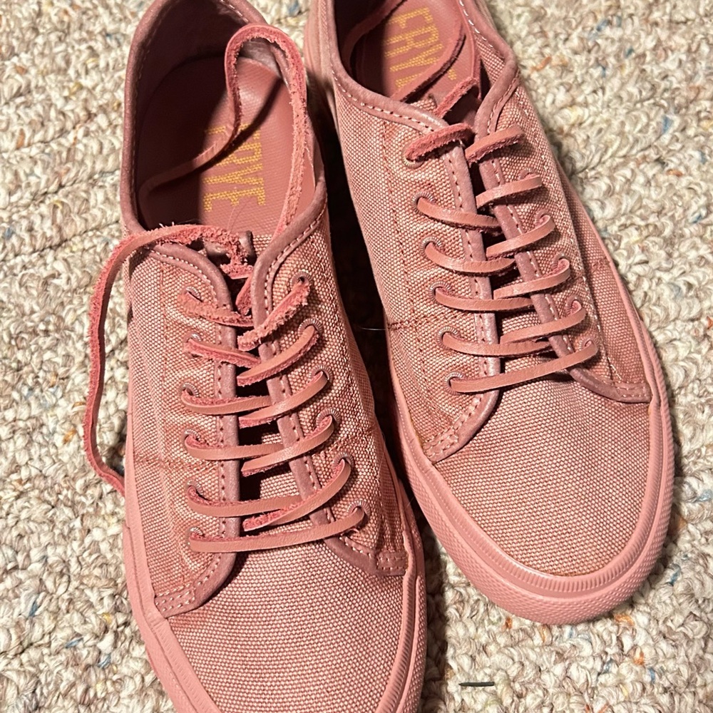 Frye Dusty Rose Canvas Sneakers